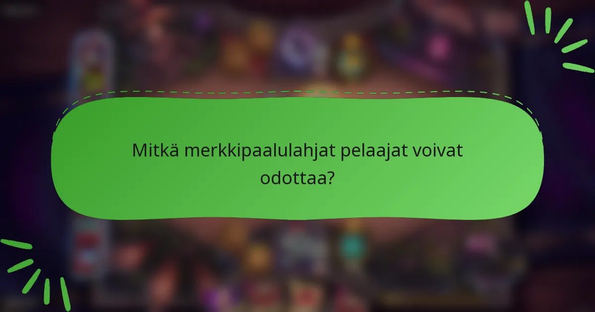 Mitkä merkkipaalulahjat pelaajat voivat odottaa?